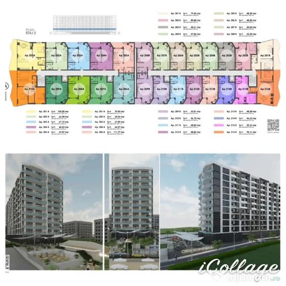 Apartament cu 2 camere decomandat în Nord