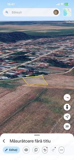 Teren de 1100 mp, în Bătești