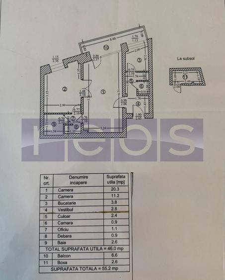 Apartament cu 2 camere, mobilat în Sala Palatului