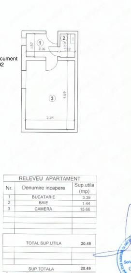 Garsonieră semidecomandată în Central