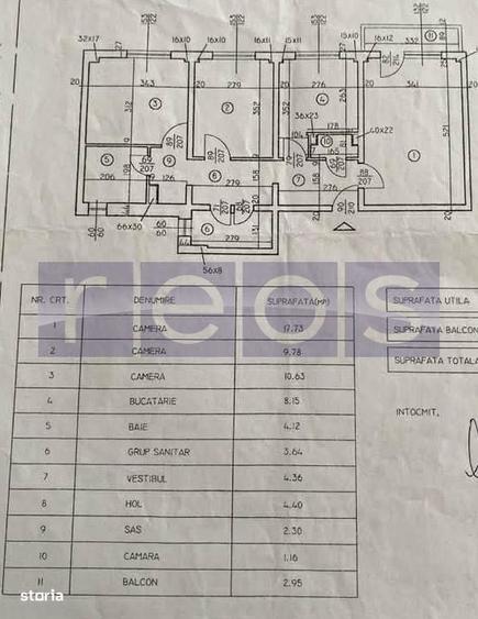 Apartament cu 3 camere decomandat în Lujerului