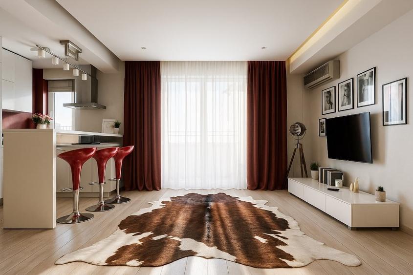 Apartament cu 2 camere semidecomandat, mobilat în Universitate
