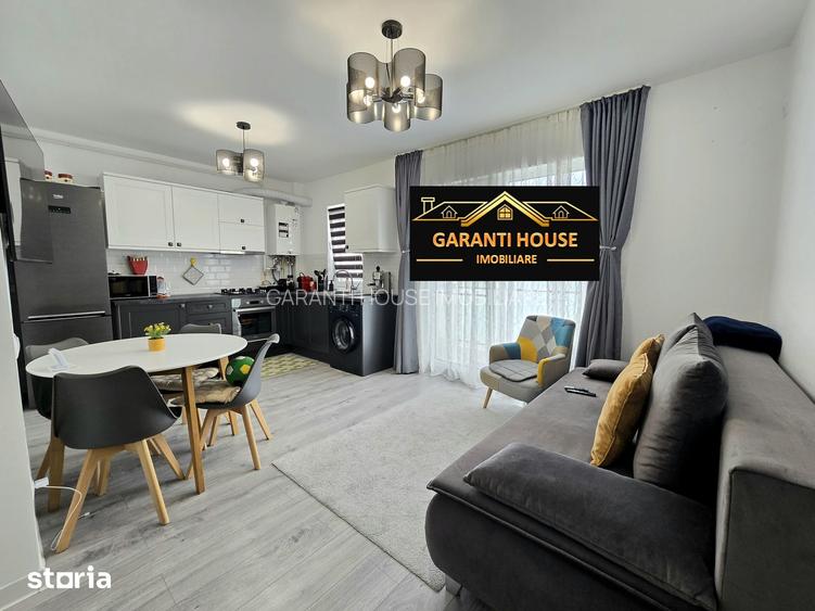 Bloc nou, apartament cu 2 camere, mobilat si utilat, parcare, 80 000