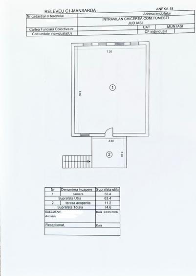 Casă individuală cu 3 camere cu Teren 2200 Mp în Tomești