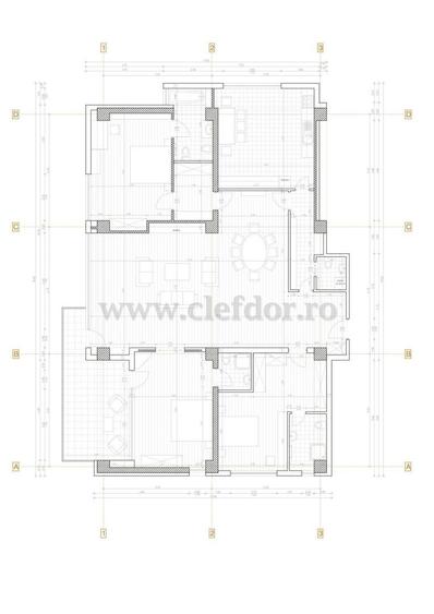 Apartament cu 4 camere semidecomandat în Dorobanți