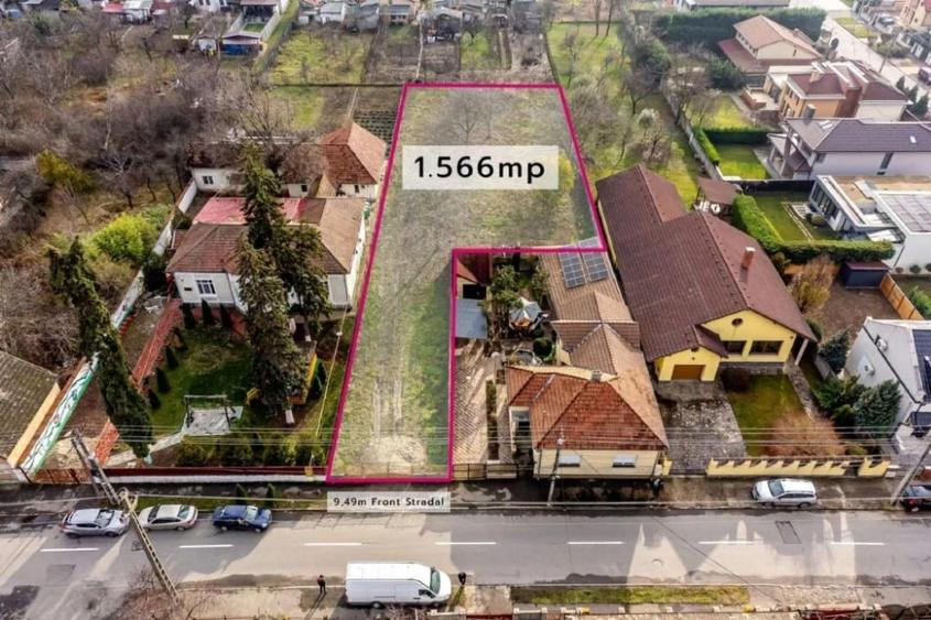 Teren Construcții intravilan de 1566 mp, în Aradul Nou