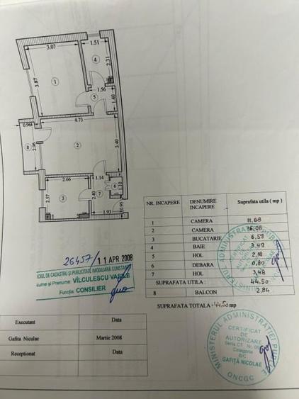 Apartament cu 2 camere semidecomandat, mobilat în Central