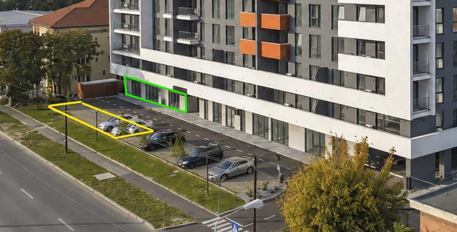 Spațiu comercial, de 286 mp, în Exterior Vest