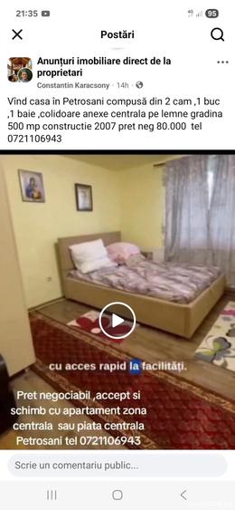 Casă cu 4 camere cu Teren 700 Mp în Central