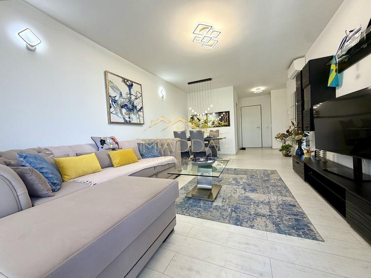 Apartament cu 2 camere decomandat, mobilat în Barbu Văcărescu