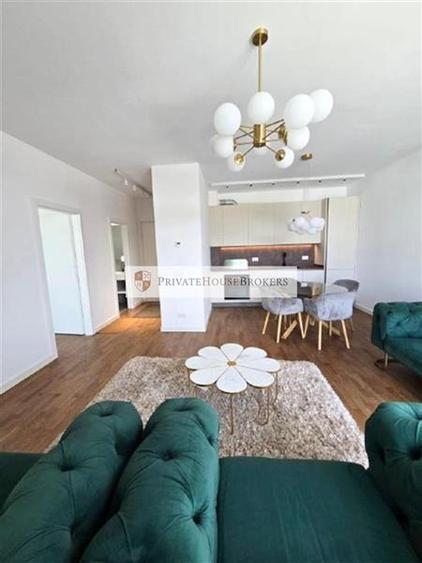 Apartament cu 2 camere semidecomandat, mobilat în Băneasa
