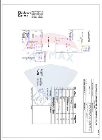 Apartament cu 3 camere, mobilat în Tunari