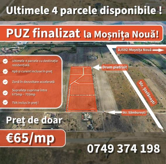 Teren Construcții intravilan de 678 mp, în Albina