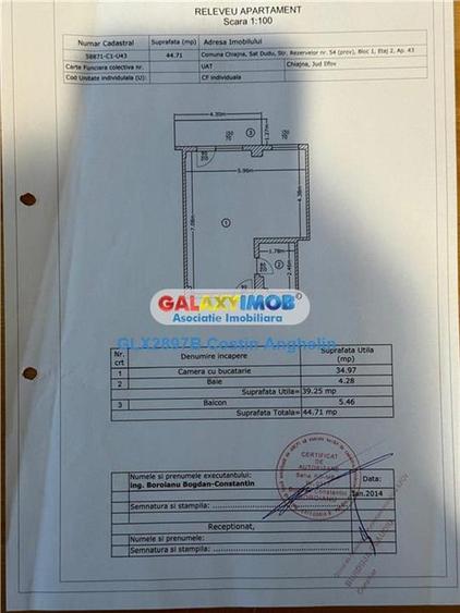 Apartament cu 2 camere semidecomandat în Chiajna