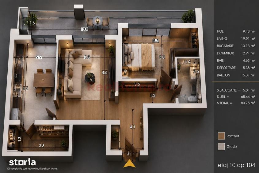 Apartament cu 2 camere în Theodor Pallady