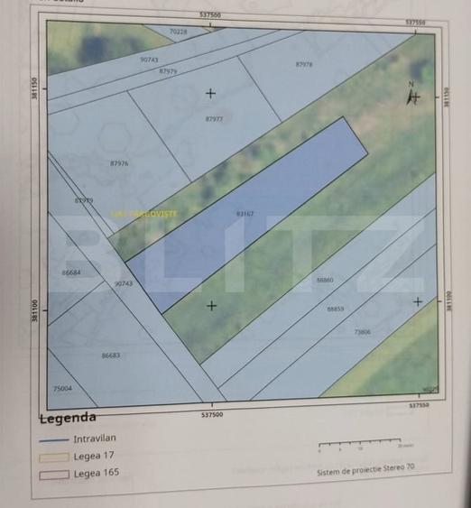 Teren Construcții intravilan de 800 mp, în Centură