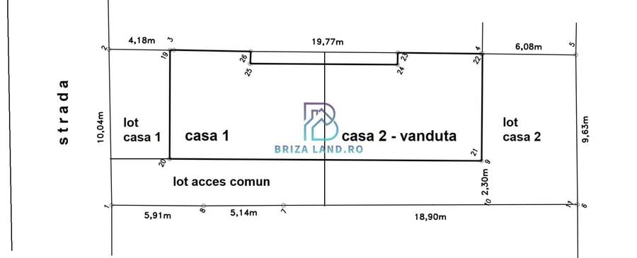 Duplex cu 4 camere cu Canalizare în Bucureștii Noi