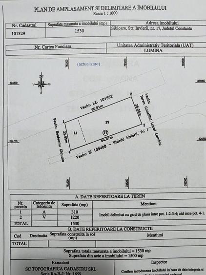 Teren de 1530 mp, în Sibioara