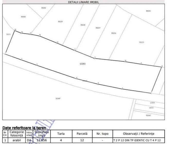 Teren Construcții intravilan de 12656 mp, în Borșa