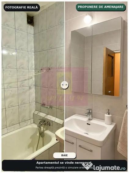 Apartament cu 2 camere decomandat în Apusului