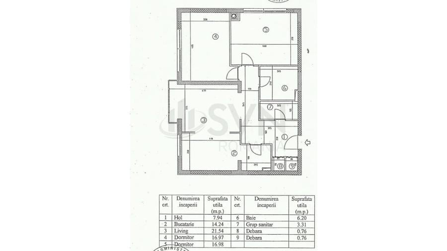 Apartament cu 3 camere decomandat, mobilat în Kiseleff