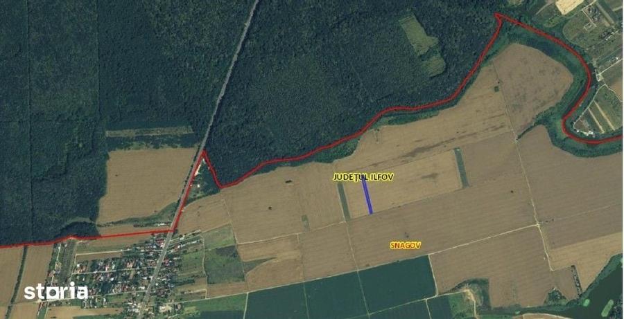 Teren de 1831 mp, în Snagov