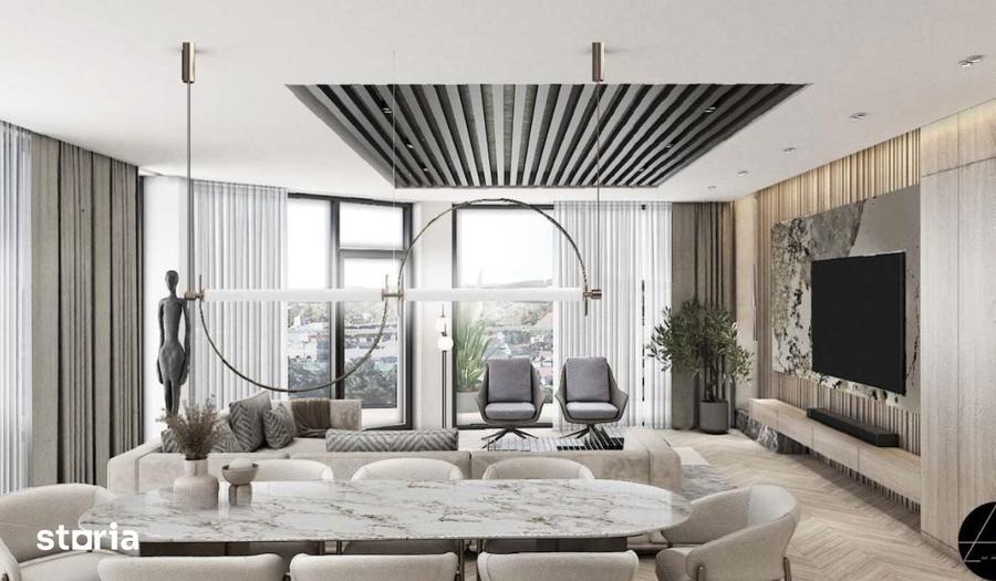 Penthouse, 134mp, terasa panoramica de 125mp cu jacuzzi, zona Central - 1