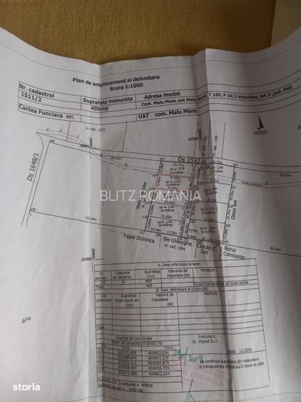 Teren intravilan de vazanre, 409 mp, zona Malu Mare