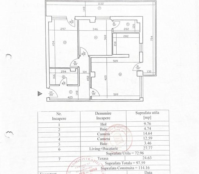 Apartament cu 3 camere decomandat, mobilat în Jiului