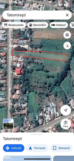 Teren de 1814 mp, în Brădești