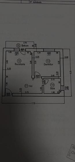 Apartament cu 2 camere decomandat în Cârcea