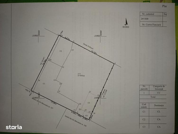 Vand teren 408 mp cu casa demolabila zona Aparatorii Patriei - 3