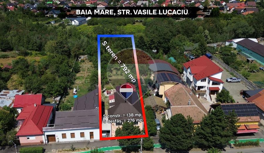 Casă individuală cu 9 camere cu Teren 792 Mp în Orașul Vechi