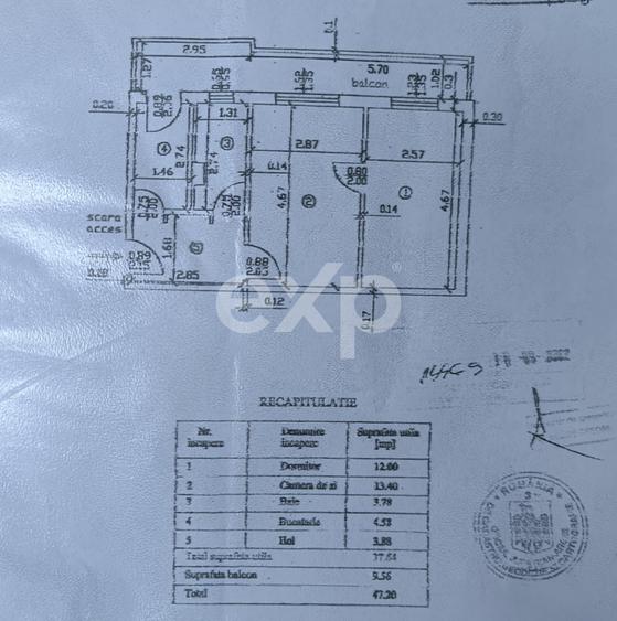 Apartament cu 2 camere semidecomandat în Banat