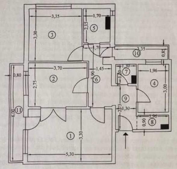 Apartament cu 3 camere decomandat în Drumul Taberei