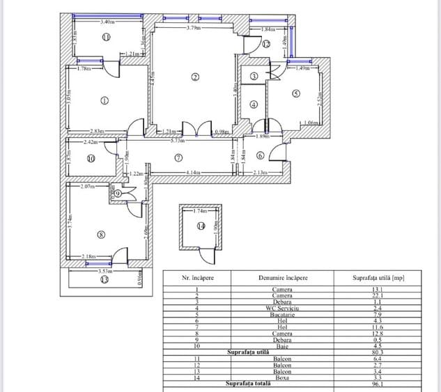 Apartament 3 camere Calea 13 Septembrie - Catedrala Națională și Parlament - 10