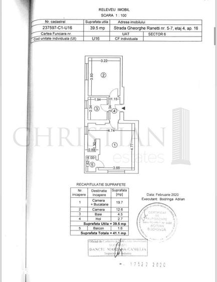 Apartament cu 2 camere în Grozăvești