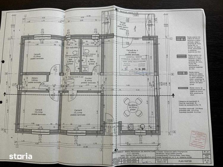 Casă cu 3 camere cu Teren 131 Mp în Oncea