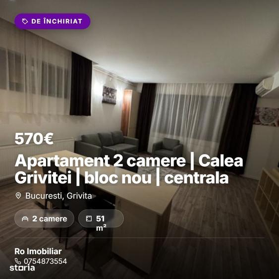 Apartament cu 2 camere în Gara de Nord
