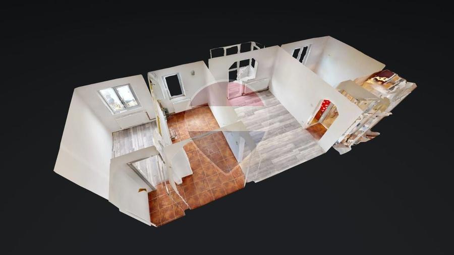 Apartament cu 3 camere semidecomandat în Sud