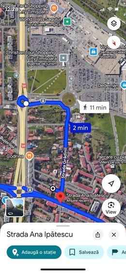 Apartament cu 2 camere semidecomandat în Șagului