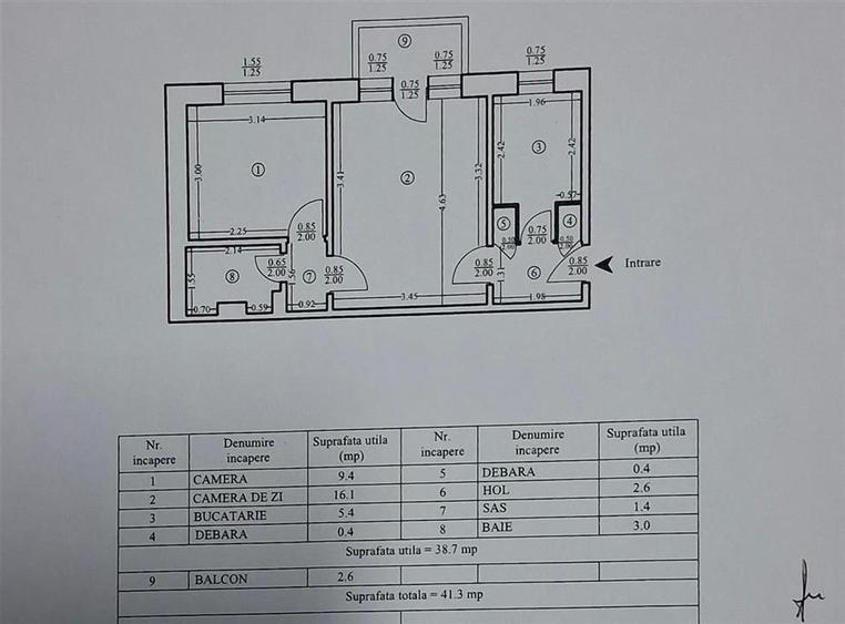 Apartament cu 2 camere decomandat în Mircea cel Bătrân