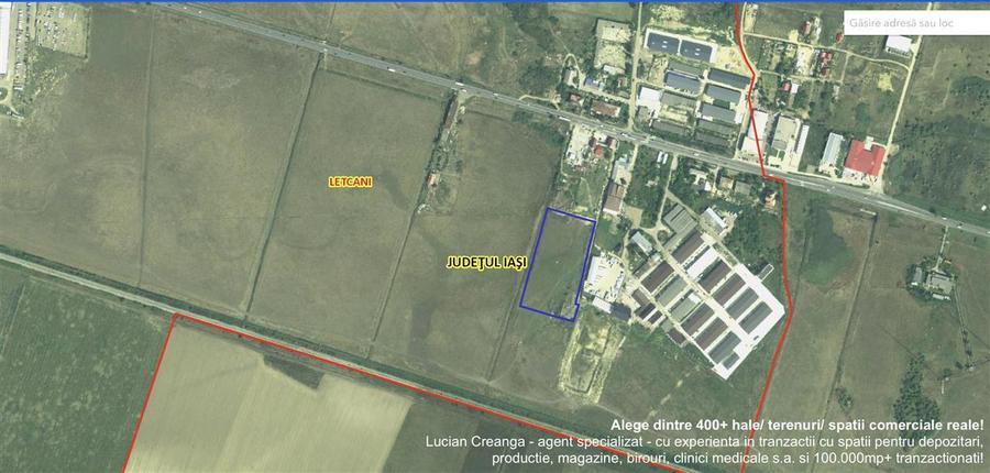 Teren Construcții intravilan de 15813 mp, în Exterior Vest