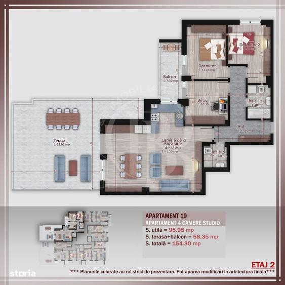Apartament cu 4 camere în Titan