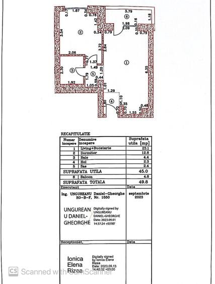 Apartament cu 2 camere decomandat în Exterior Vest