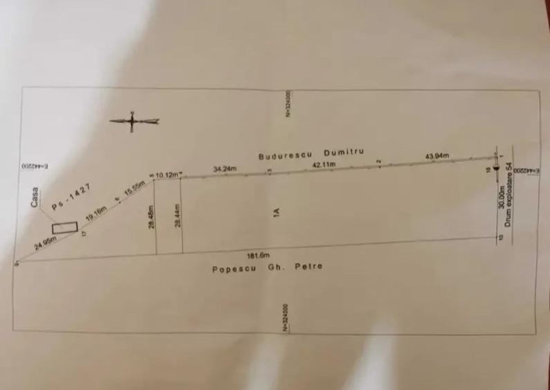 Teren de 4445 mp, în Găneasa