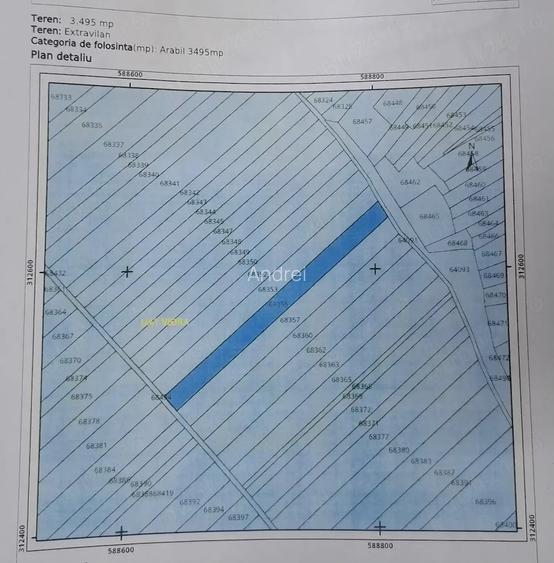 Vand teren agricol 3495mp - Sintesti, Vidra, Jud.Ilfov 5 euro mp negociabil