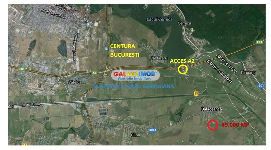 Teren Construcții intravilan de 49000 mp, în Bălăceanca