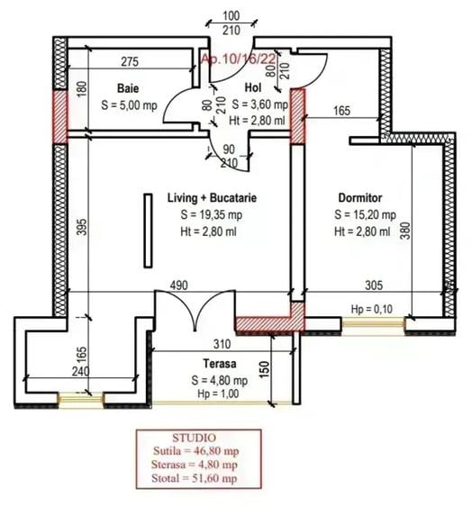 Apartament cu 2 camere decomandat în Titan