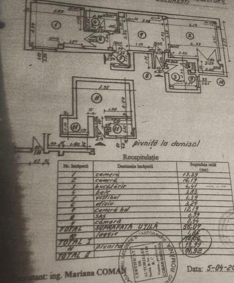 Apartament cu 2 camere semidecomandat în Unirii